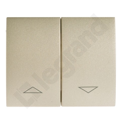 Лицевая панель Legrand Galea Life титан двухклавишного выключателя для управления рольставнями 771414