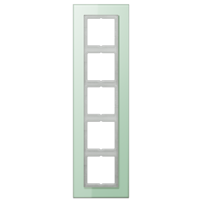 Рамка Jung LS Plus Светло-зеленый 5 постов LSP985GLAS