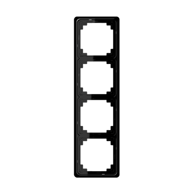 Рамка Jung CD Plus Черный 4 поста CDP584SW