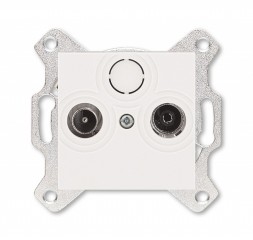 Розетка TV-R ABB Levit жемчуг проходная 7дБ 2CHH083607A6068 5011H-A03607 68W