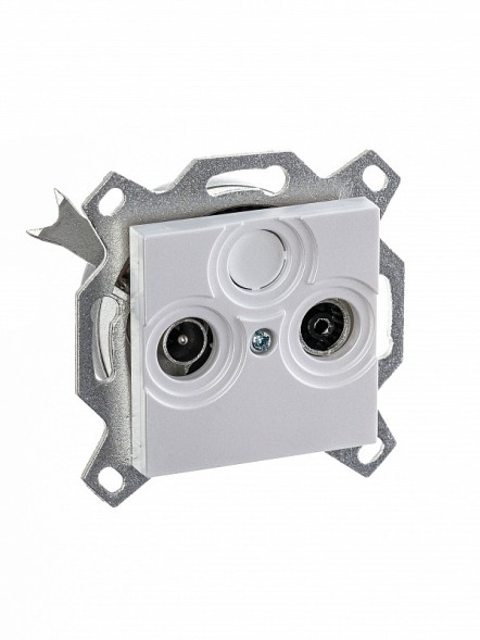 Розетка TV-R ABB Levit жемчуг проходная 7дБ 2CHH083607A6068 5011H-A03607 68W