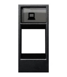 Накладка ABB Zenit антрацит для суппортов и телекоммуникационных разъёмов типа 2017... и 2018... 2CLA211810N1801 N2118.1 AN