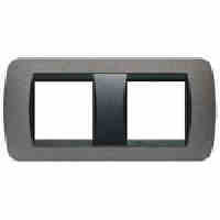 L4802/2GF Рамка на 2+2 модуля Графит Bticino