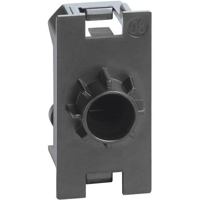 Заглушка Bticino Living Now черный с отверстием 9mm K4953