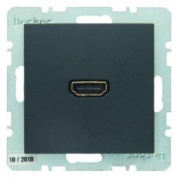 Розетка HDMI Berker Q.1 антрацитовый 3315426086