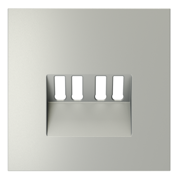 Накладка для розетки акустической 4-местной , S70 (сталь)