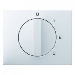 Центральная панель Berker R.1 Berker K.1 полярная белизна с блеском с вращающейся ручкой для 3-уровневого выключателя 10877109