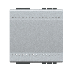 Выключатель Bticino LivingLight Алюминий с автоматическими клеммами, 2 модуля NT4001M2A