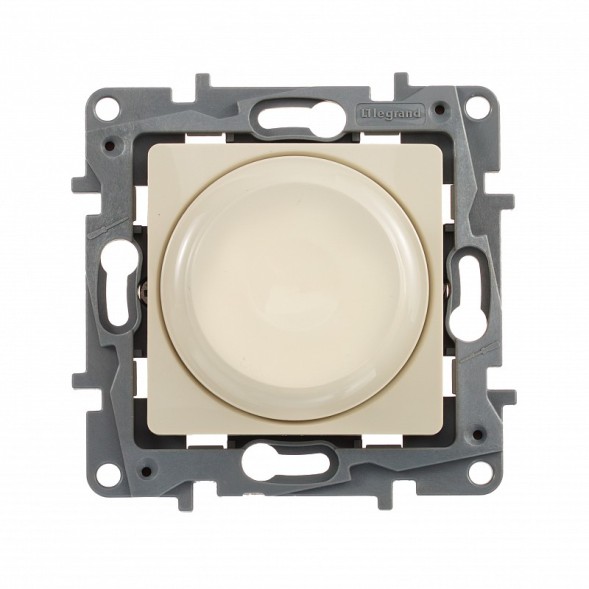 Светорегулятор Legrand Etika слоновая кость поворотный без нейтрали 300Вт 672319