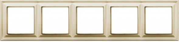 Рамка Jung ECO Profi Deco Бежевый 5 постов горизонтальная/вертикальная EPD485