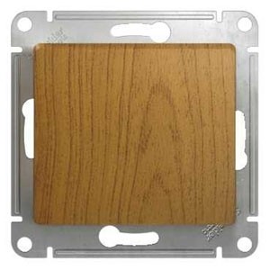 1-клавишный Выключатель, сх.1, 10АХ, механизм Schneider Electric Glossa Дуб GSL000511