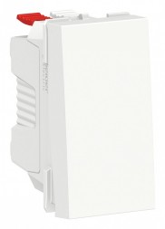 Выключатель Schneider Electric Unica Modular Белый 1-клавишный, сх. 1 10 AX, 250 В, 1 Модуль NU310118