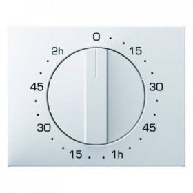 Центральная панель Berker R.1 Berker K.1 полярная белизна с блеском с регулировкой для механических таймеров 16357109