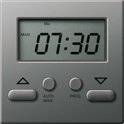 Накладка электронного управления жалюзи Gira E22 Сталь ”Еasy” 084120