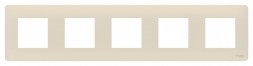 Рамка Schneider Electric Unica Studio Бежевый 5 постов NU201044