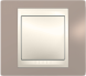 Рамка Schneider Electric Unica Хамелеон Коричневый / Бежевый 1 пост MGU6.002.574