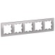 Рамка Schneider Electric Atlasdesign Алюминий 5 постов ATN000305