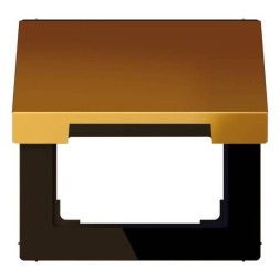 Откидная Крышка Jung LS серия Золото для розеток и изделий с платой 50х50 мм LS990KLGGO