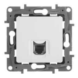 Розетка компьютерная Legrand Etika 1xRJ45 кат. 5e UTP белый 672241