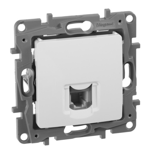 Розетка компьютерная Legrand Etika 1xRJ45 кат. 5e UTP белый 672241