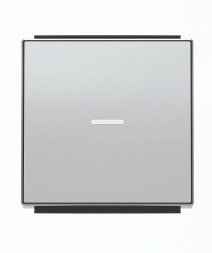 Клавиша ABB Sky серебряный для 1-клавишных выключателей/перекл-й/кнопок линзой подсветки 2CLA850130A1301 8501.3 PL