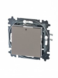 Выключатель ABB Levit кофе макиато / белый одноклавишный с подсветкой 2CHH590146A6018 3559H-A01446 18W