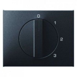 Центральная панель Berker R.1 Berker K.1 антрацит матовый с вращающейся ручкой для 3-уровневого выключателя 10877106