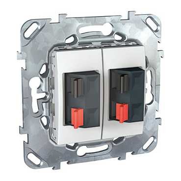 Аудио розетка Schneider Electric Unica белый двойная MGU5.8787.18ZD