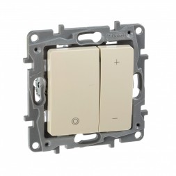 Светорегулятор Legrand Etika слоновая кость нажимной 400 Вт 672318