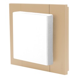 Регулятор теплого пола с модулем WI-FI, TWAW-Белый (ВИД С ШАМПАНЬ РАМКОЙ)