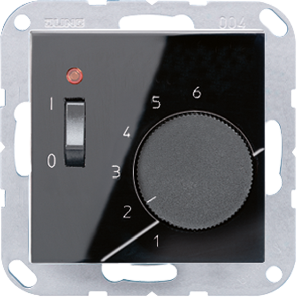 Термостат комнатный Jung A серия Черный 10(4)А TRA231SW