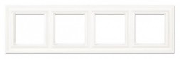 Рамка Jung ECO Profi Deco Белый 4 поста горизонтальная/вертикальная EPD484WW