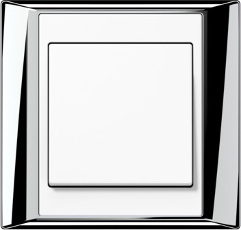 Рамка Jung A Plus Хром / Белый 1 пост Jung AP581GCRWW