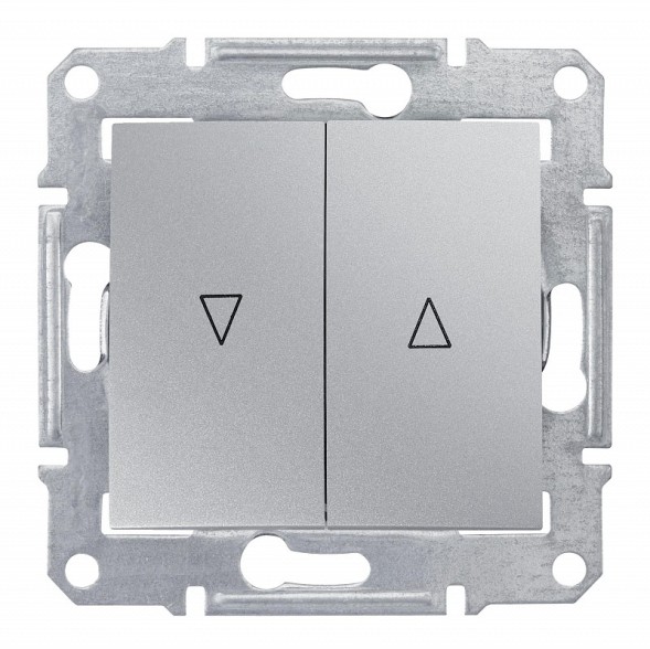 Выключатель для жалюзи Schneider Electric Sedna алюминий механический блок SDN1300360