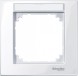 Рамка Merten M-Plan Белый с полем для надписи 1 пост MTN514125