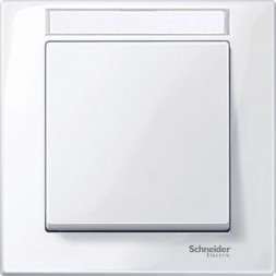 Рамка Merten M-Plan Белый с полем для надписи 1 пост MTN514125