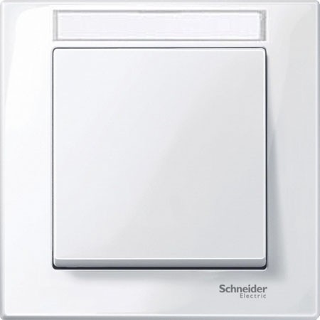 Рамка Merten M-Plan Белый с полем для надписи 1 пост MTN514125