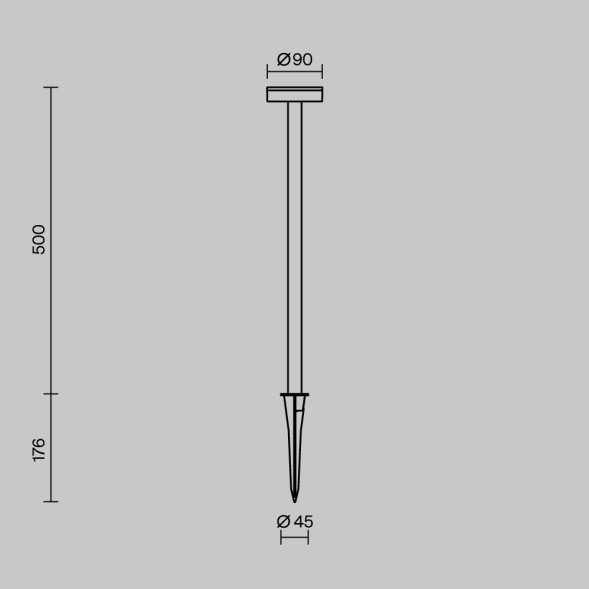 Ландшафтный светильник Outdoor O503FL-L4B3K1