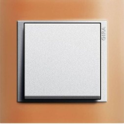 Рамка Gira Event Оранжевый / Алюминий 1 пост 021153