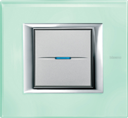 Рамка Bticino Axolute Квадрат Кристалл 2-модульная HA4802VKA