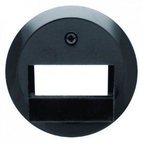 Центральная панель Berker 1930 черный, с блеском для UAE/E-DAT Design/Telekom розетка ISDN 140901