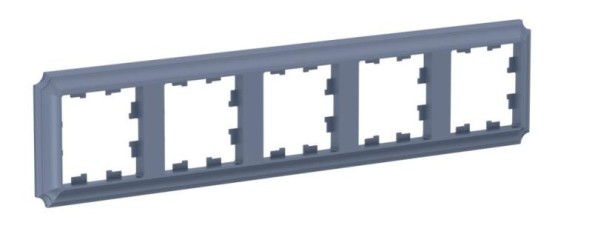 ATN100705 5-постовая РАМКА, цвет ГРИФЕЛЬ, AtlasDesign Antique Schneider Electric