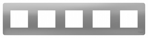 Рамка Schneider Electric Unica Studio Алюминий 5 постов NU201030
