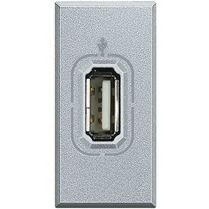 USB разъем Bticino Axolute Алюминий HC4285