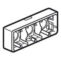 Коробка Legrand Mosaic белая накладная 6/8м,выключателя 40мм 080286