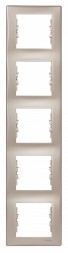Рамка Schneider Electric Sedna Титан 5 постов вертикальная SDN5801568