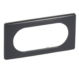 Рамка Legrand Celiane Металлик Карбон 4/5-модульная 068985