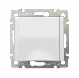 Розетка Legrand Valena Белый 1-ая с/з с крышкой 774422