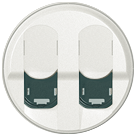 Лицевая панель розетки Legrand Celiane белая 2хRJ45 068252