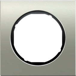 Рамка Berker R.3 Черный нержавеющая сталь 1 пост 10112204